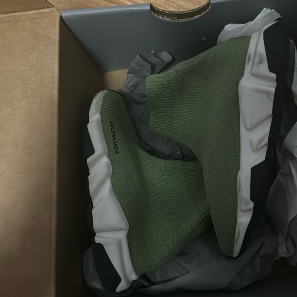 Green Toddler Balenciaga Trainers